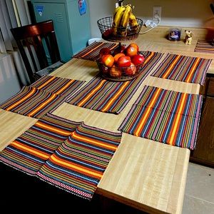 Handmade Placemats: 6 pcs & table runner : 1pc